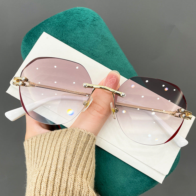 Polygon anti-blue light reading glasses