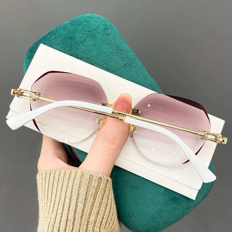 Polygon anti-blue light reading glasses