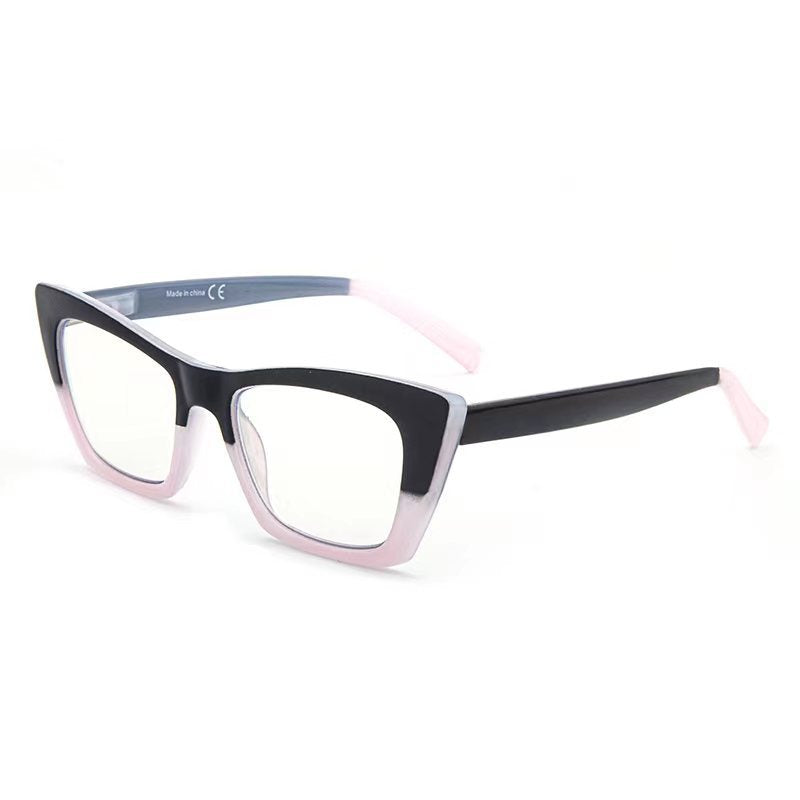 Cat-eye anti-blue light reading glasses