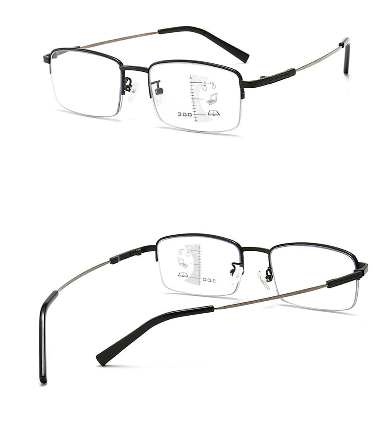 Progressive multi-focal anti-blue light glasses
