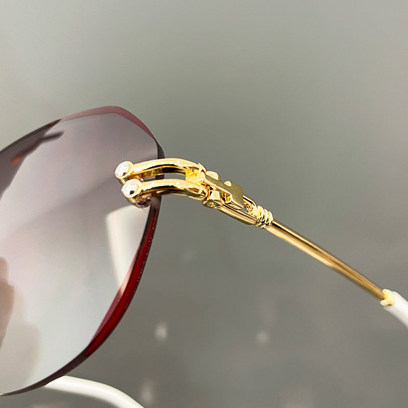 Polygon anti-blue light reading glasses