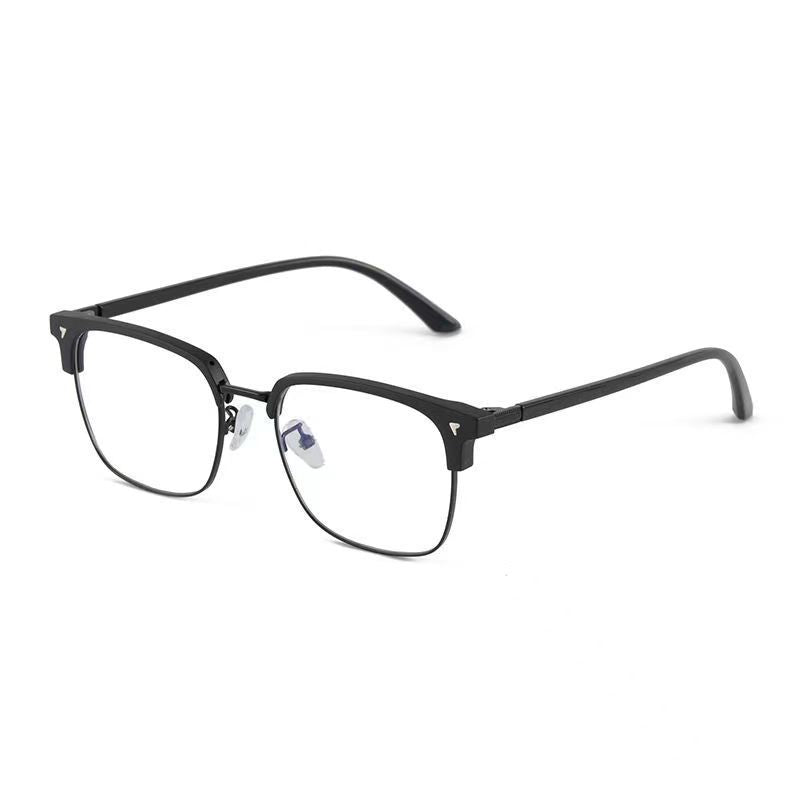 Half-frame anti-blue light reading glasses