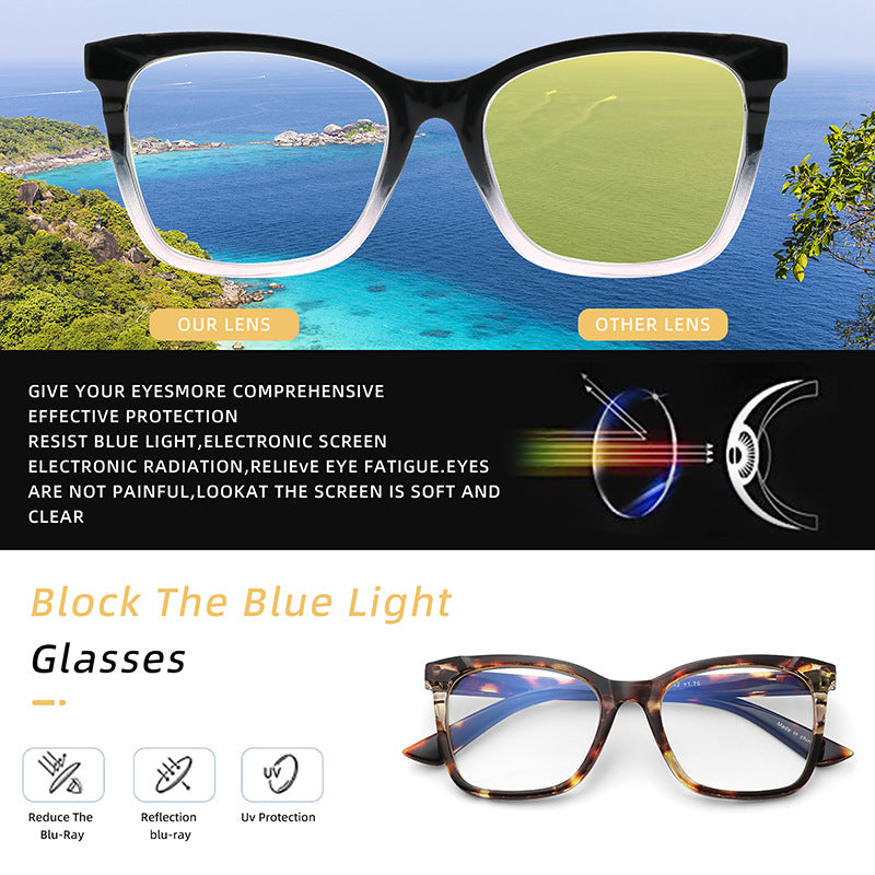 Anti-blue light reading glasses