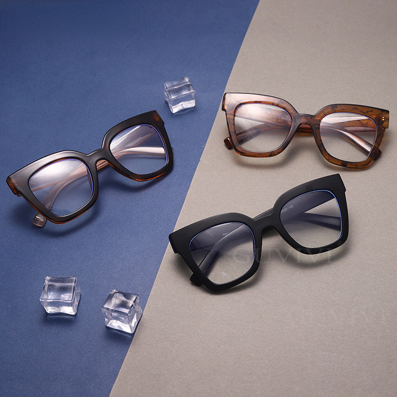 Cat Eye Square Optical Anti Blue Glasses Frames