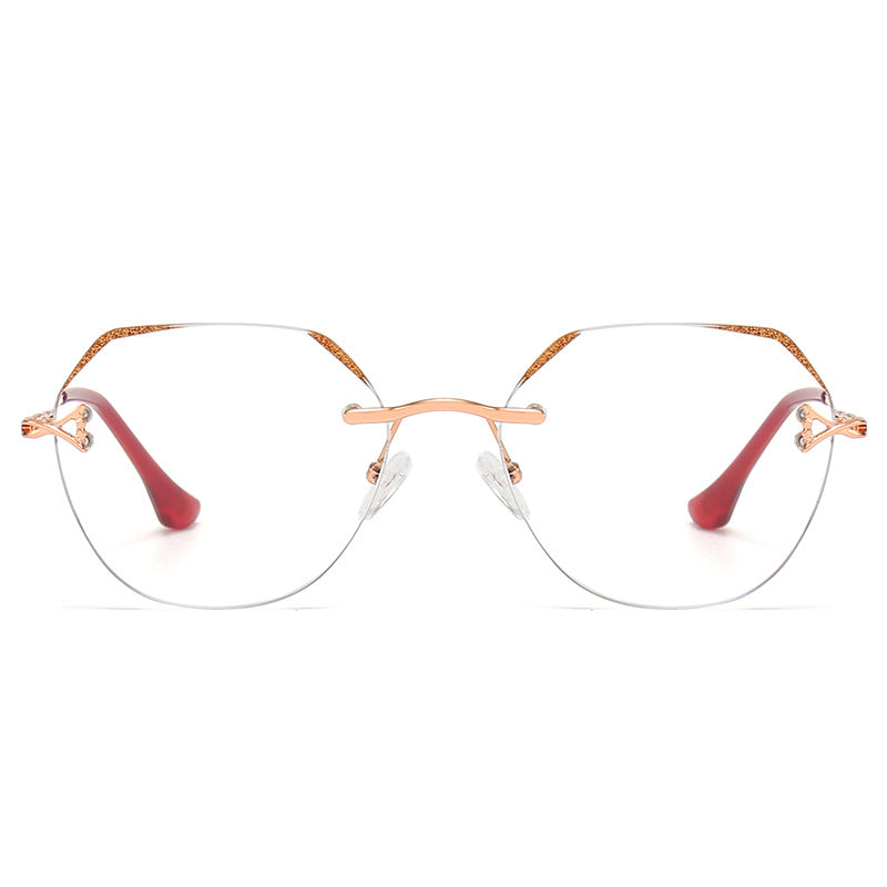 Hollow temple anti-blue light reading glasses