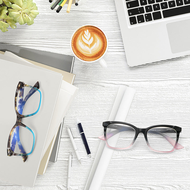 Anti-blue light reading glasses