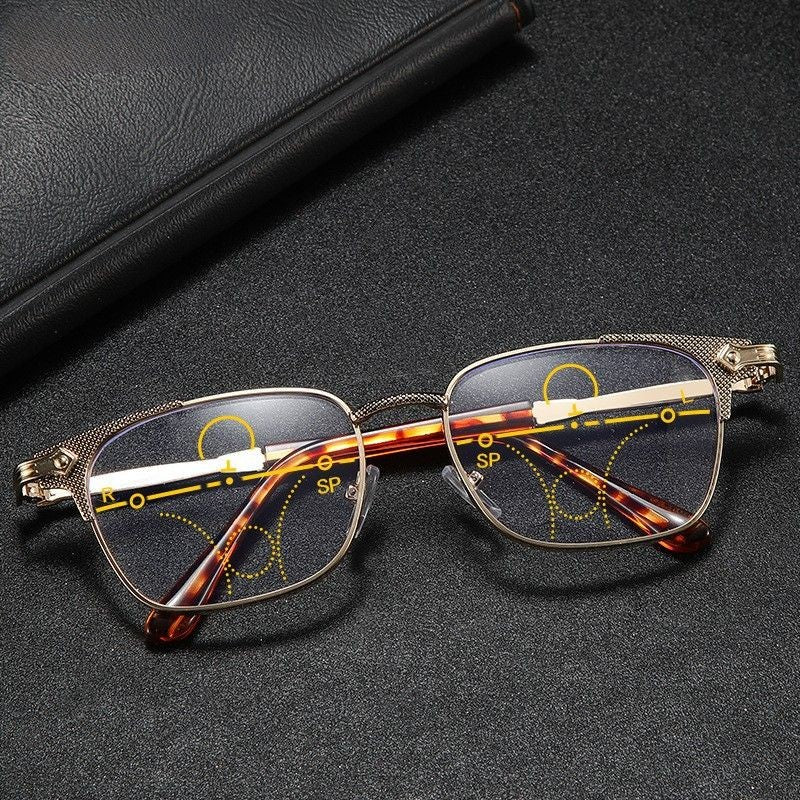 Hd multi-focus anti-blue light reading glasses