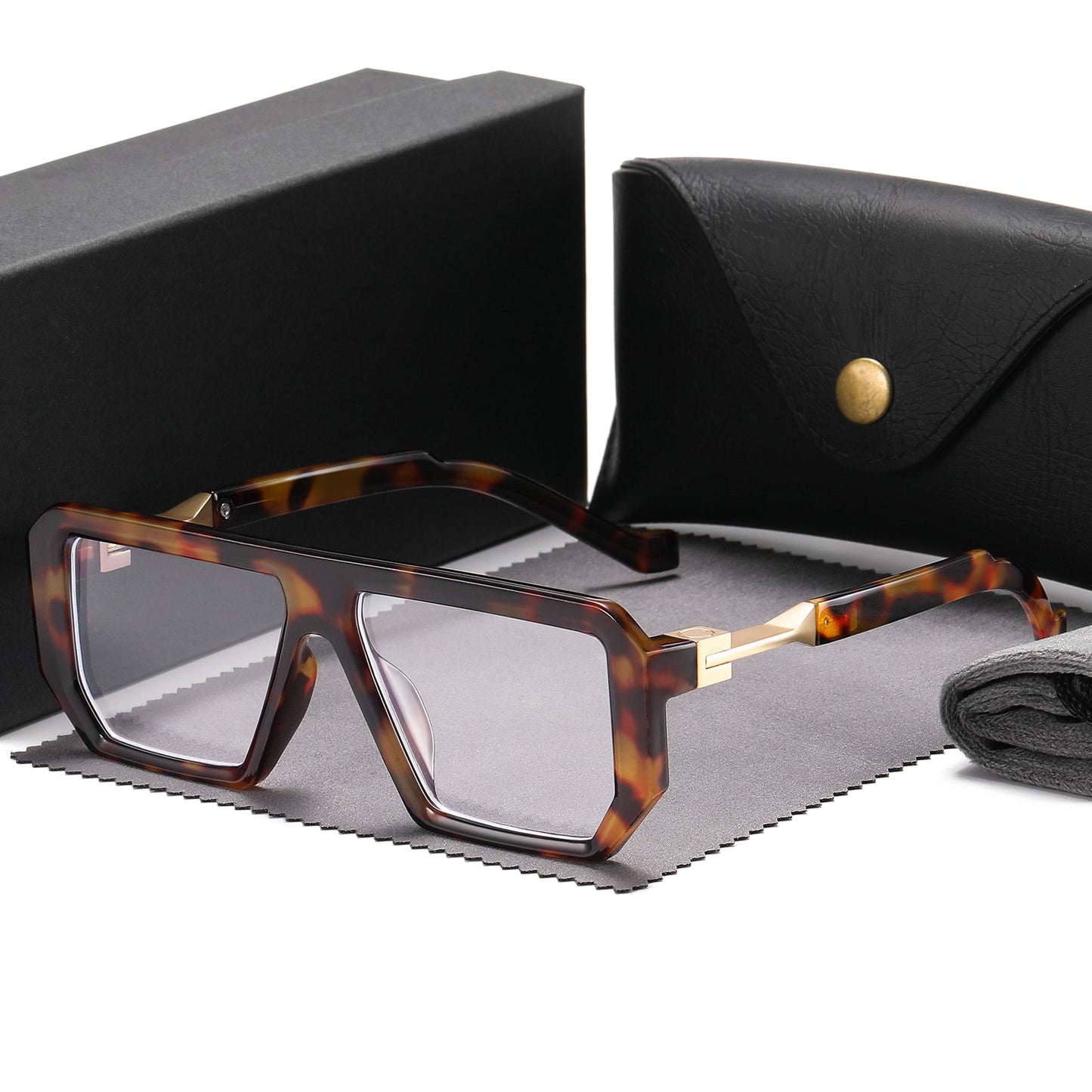 Spencer Irregular Hinged Leg Large Glasses Frame