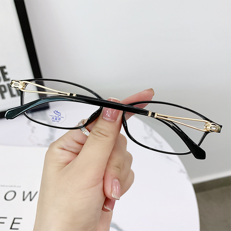 Lightweight metal anti-blue light reading glasses