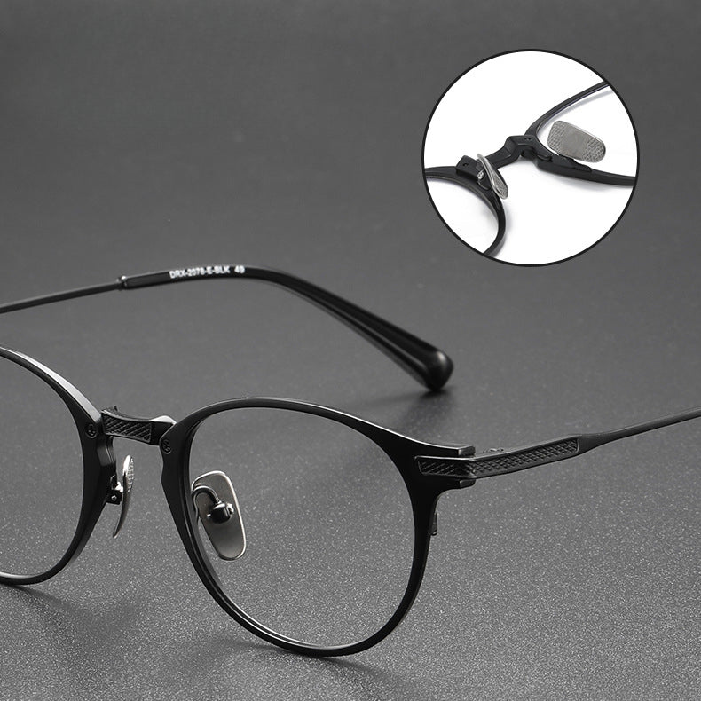 Retro Oval Titanium Ultra-Light Glasses Frame