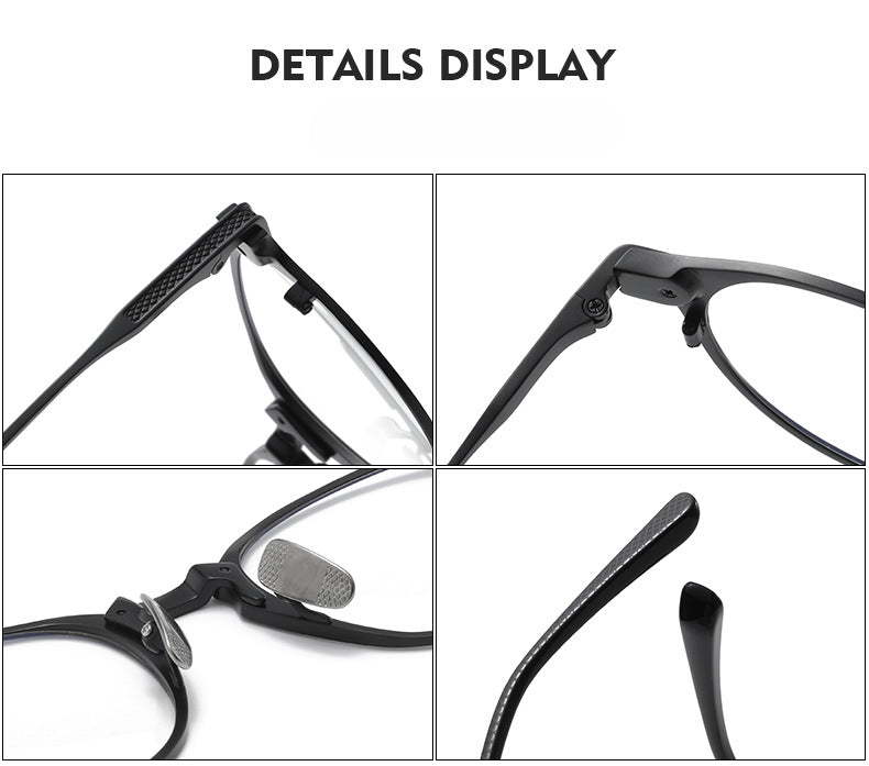 Retro Oval Titanium Ultra-Light Glasses Frame