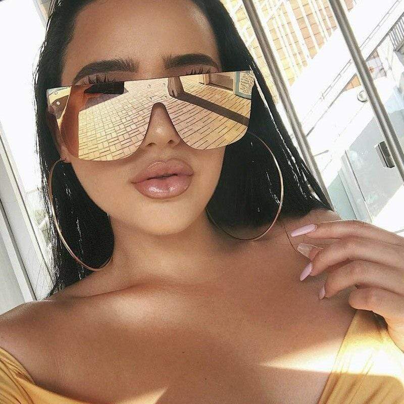 Fashion Unique Rivet Square Sunglasses