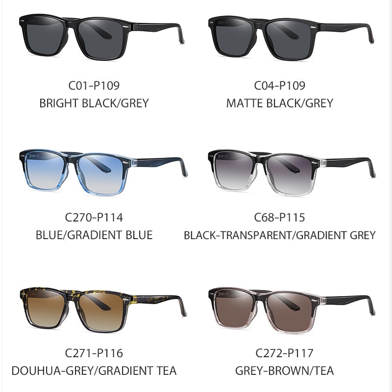 Brand Classic Square Polarized Sunglasses