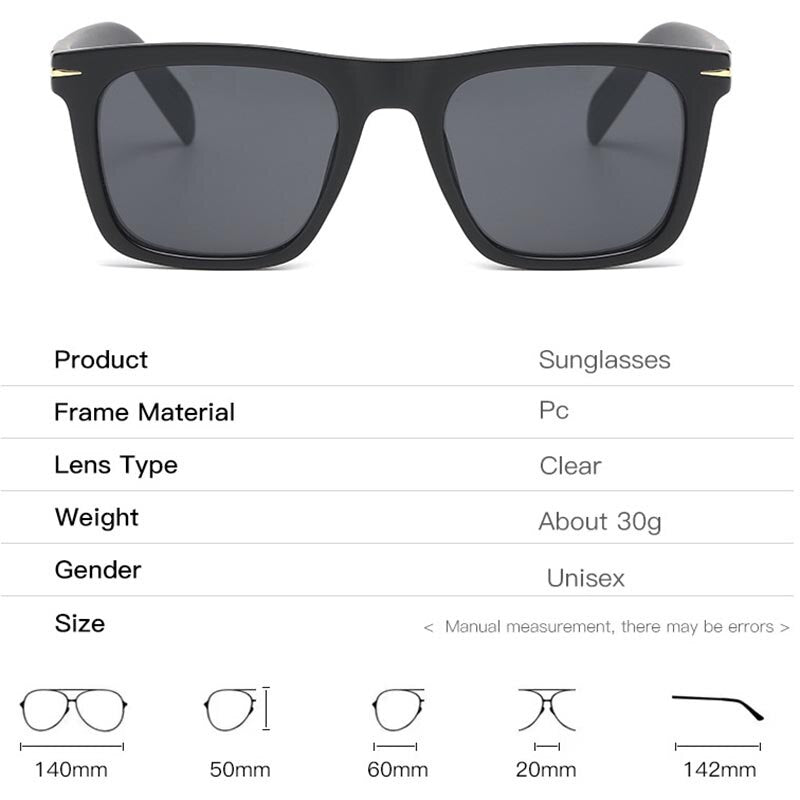 Fashion Rivet Retro Beckham Style Driver Eyewear