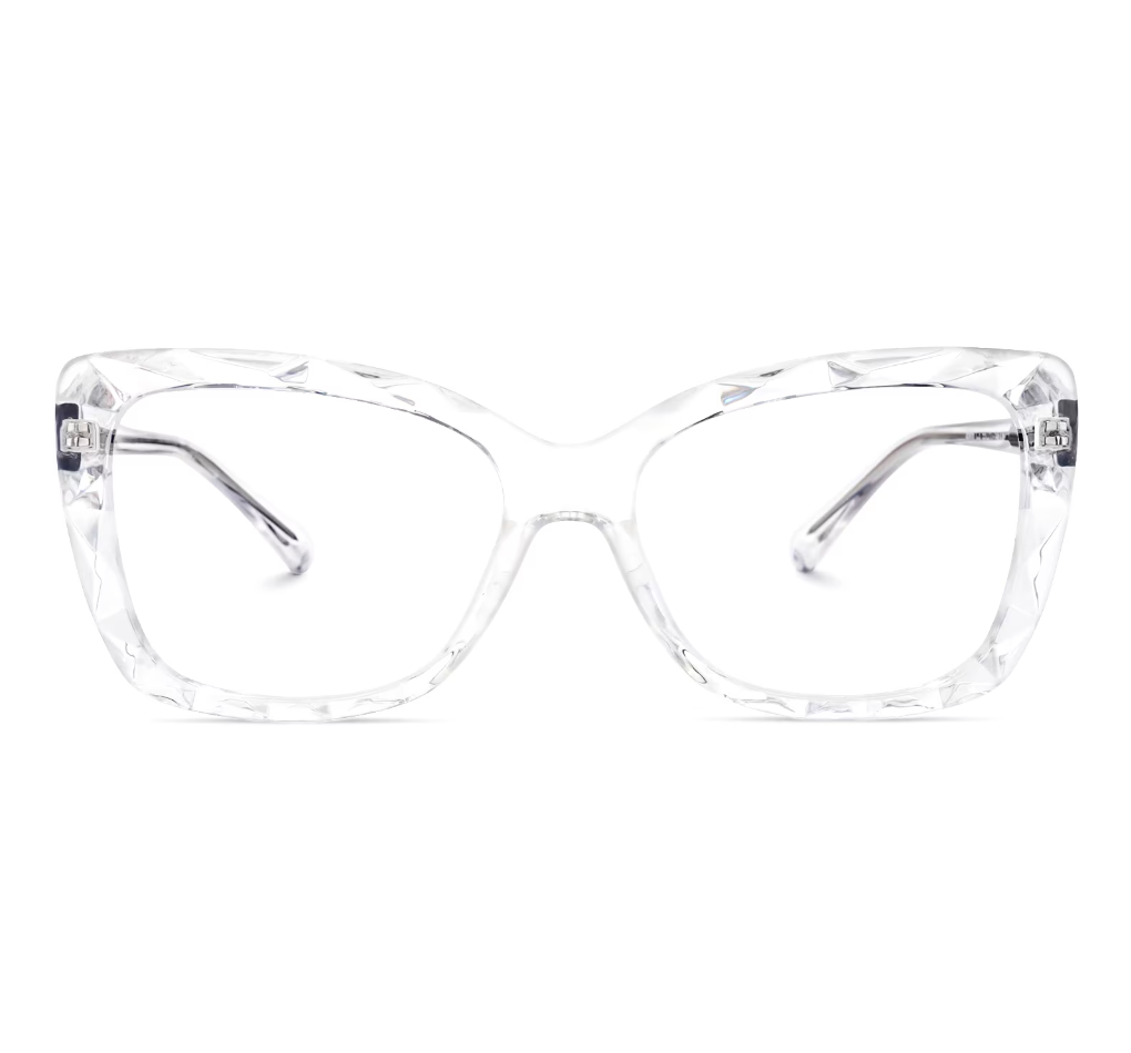 Rectangle Crystal Eyeglasses