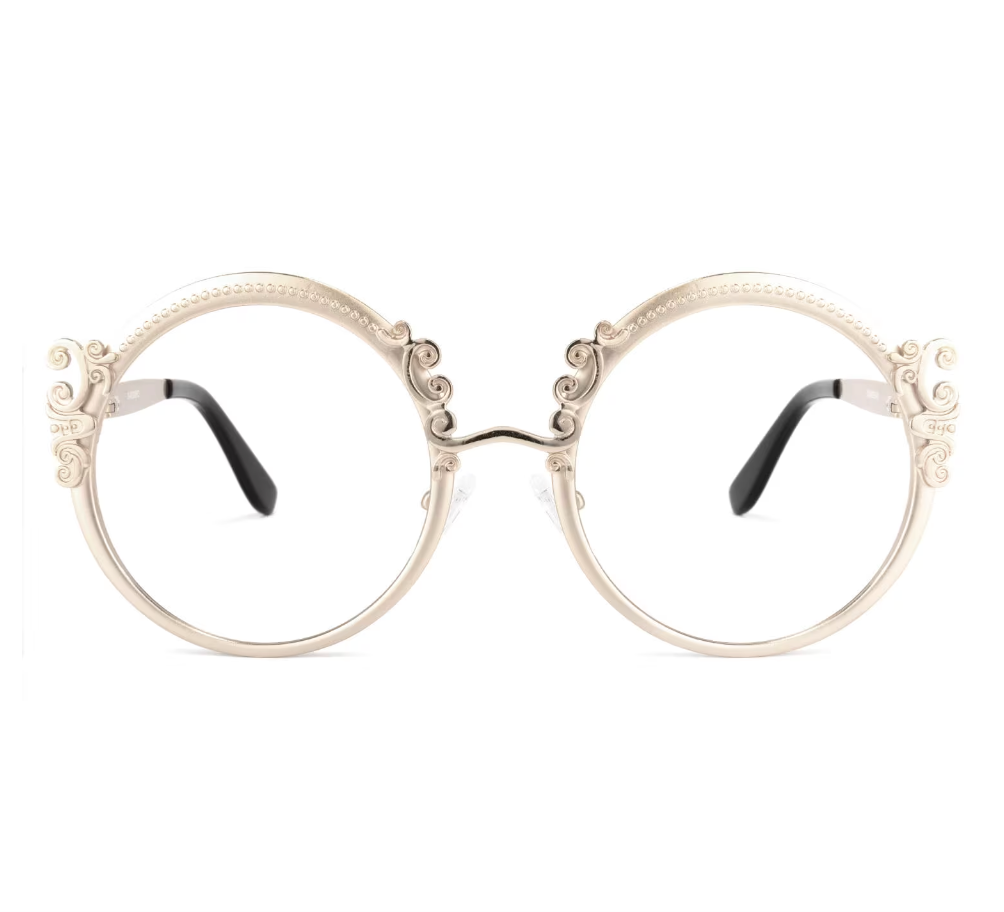 Round Gold Eyeglasses