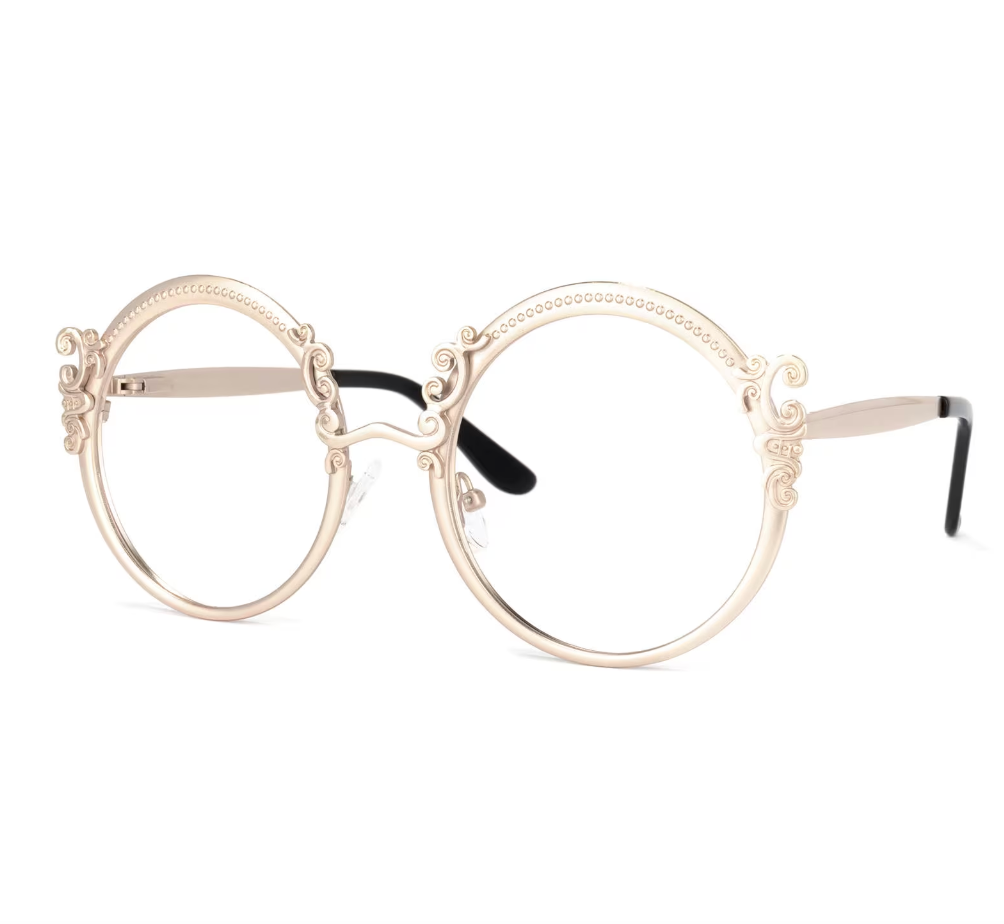 Round Gold Eyeglasses