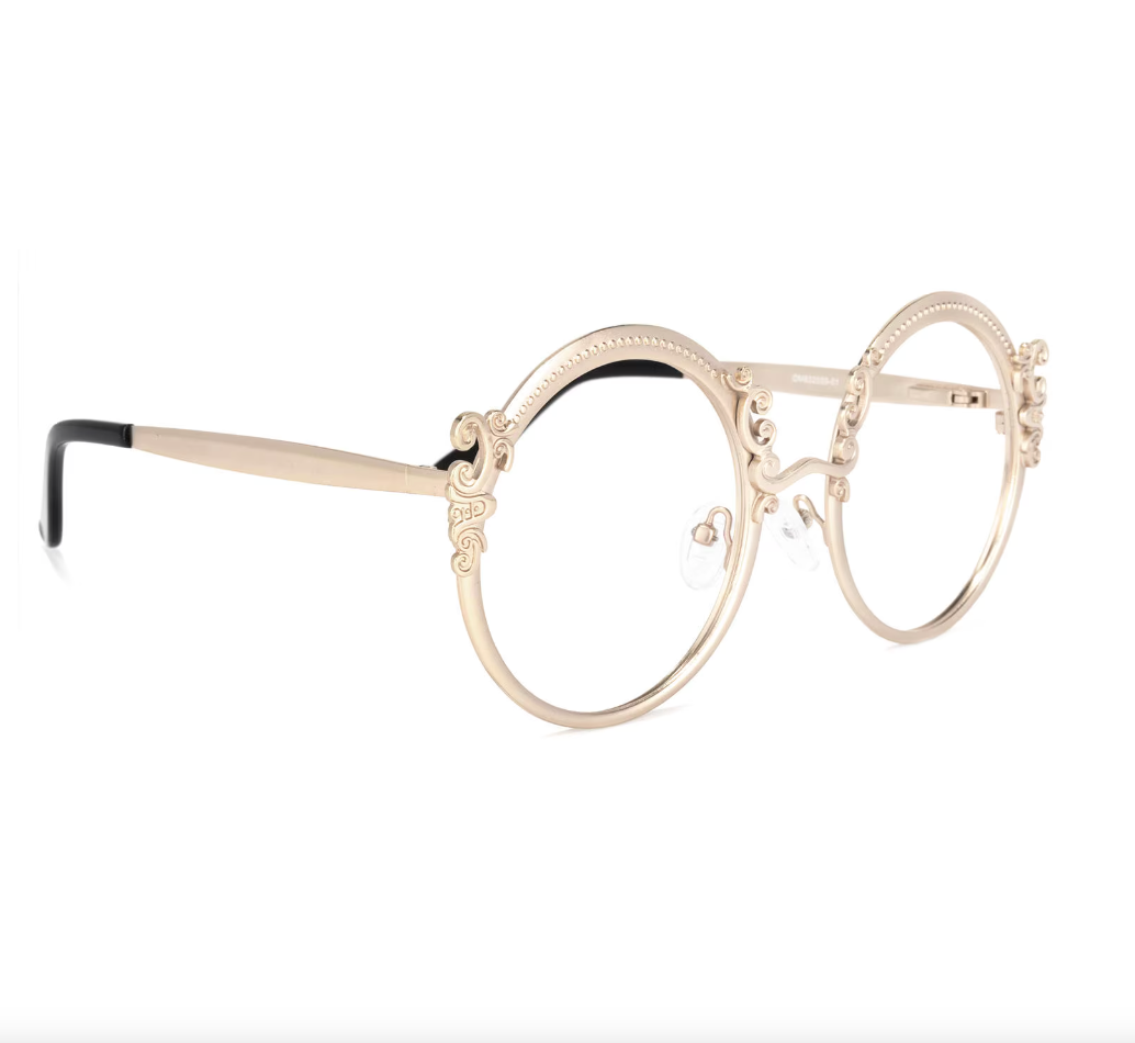 Round Gold Eyeglasses