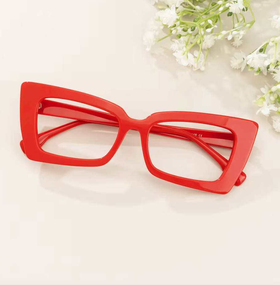 Rectangle Tawny Eyeglasses