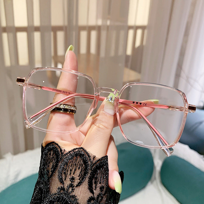 Versatile large frame anti-blue light reading glasses