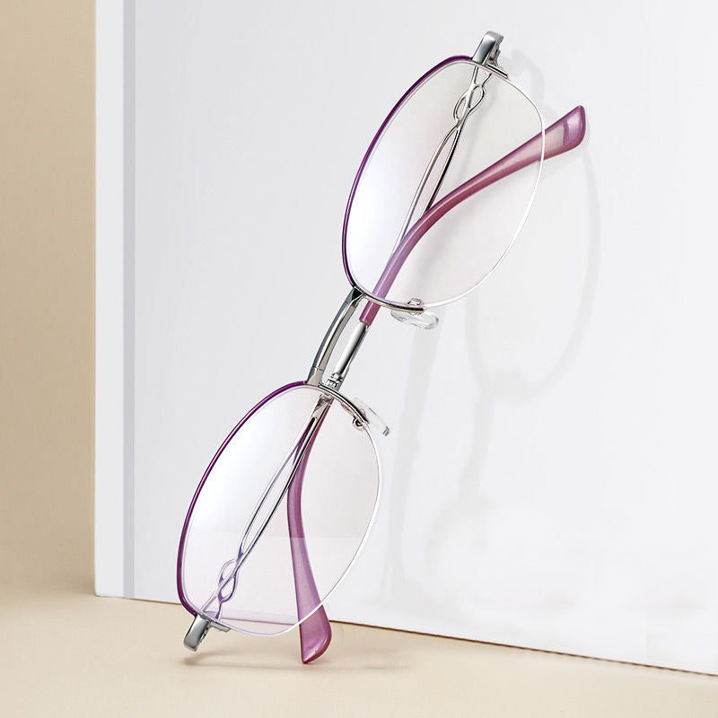 Folding anti-blue light reading glasses