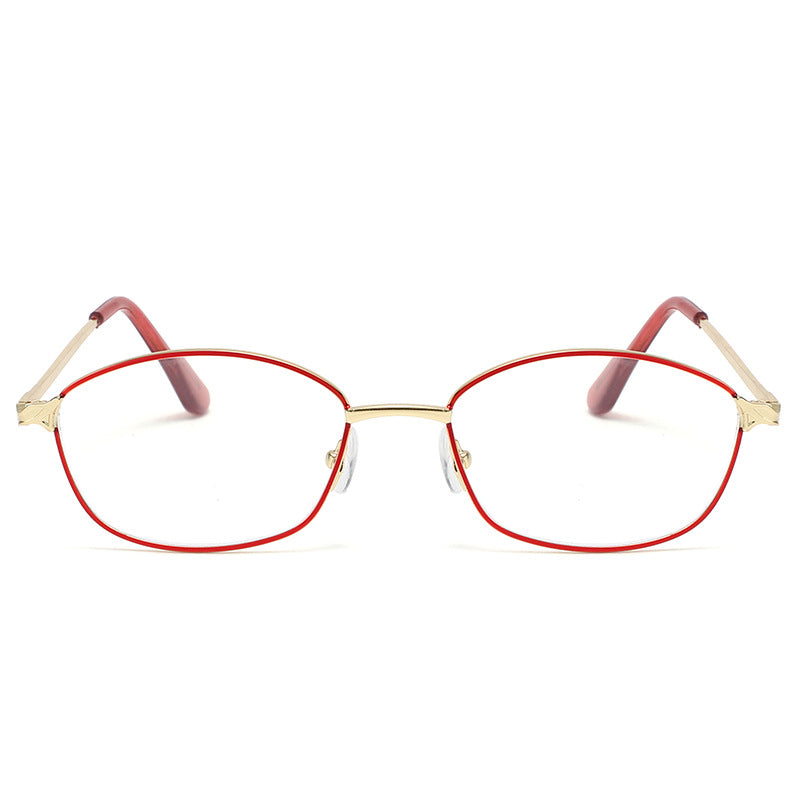 Anti-blue light metal presbyopia glasses