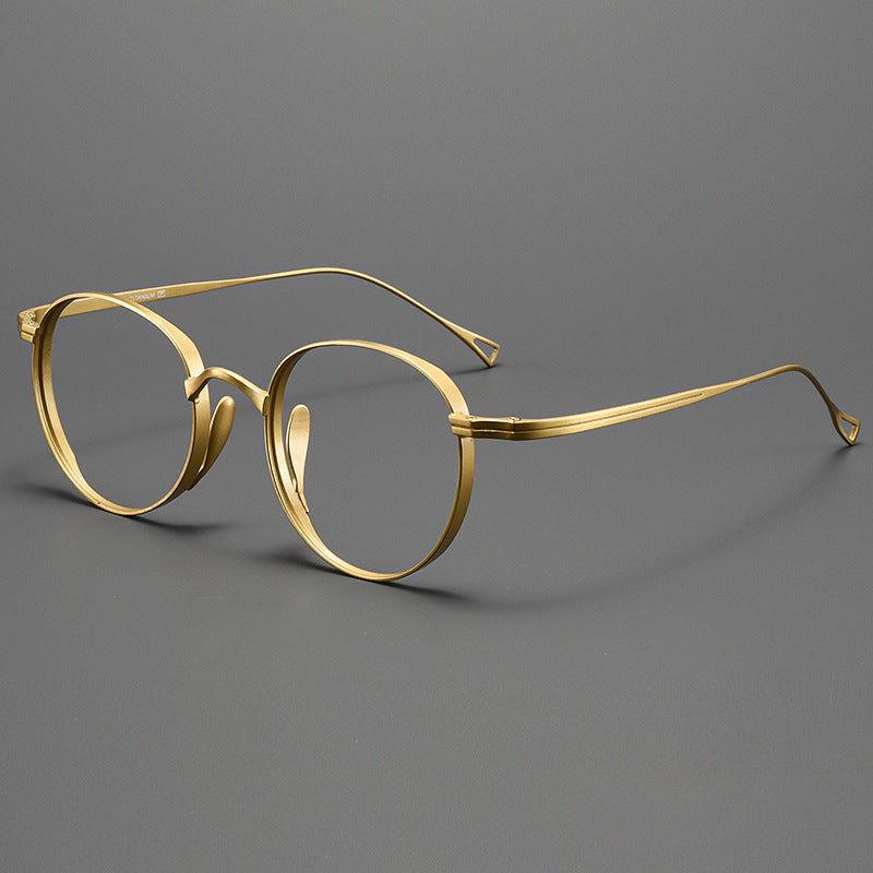 Kylar Titanium Vintage Round Eyeglasses Frames