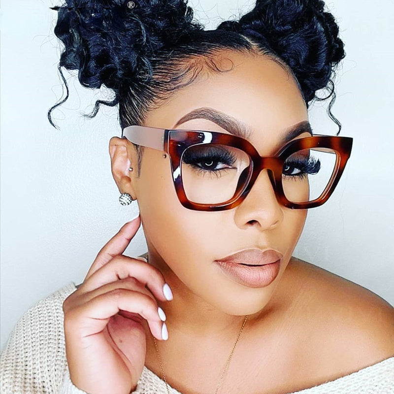 Cat Eye Square Optical Anti Blue Glasses Frames