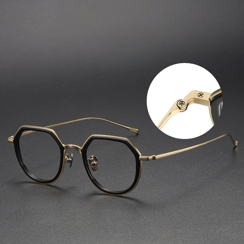 Orion Titanium Geometric Glasses Frame
