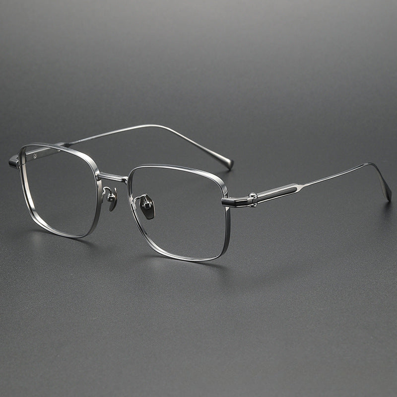 Aran Retro Titanium Square Glasses Frame