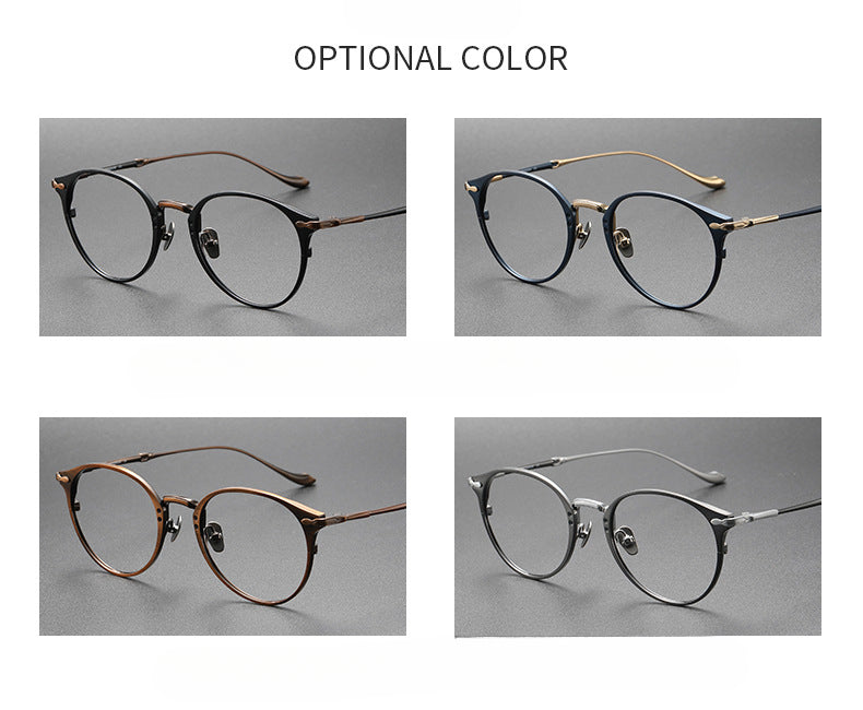 Titanium Oval Glasses Frame M3112