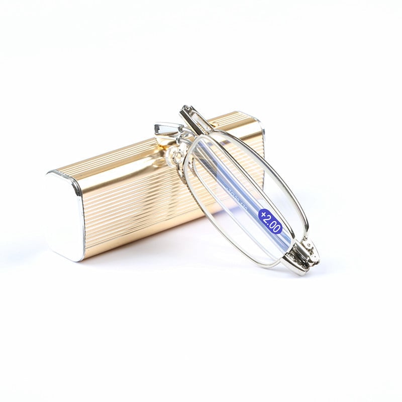 Folding anti-blue light reading glasses