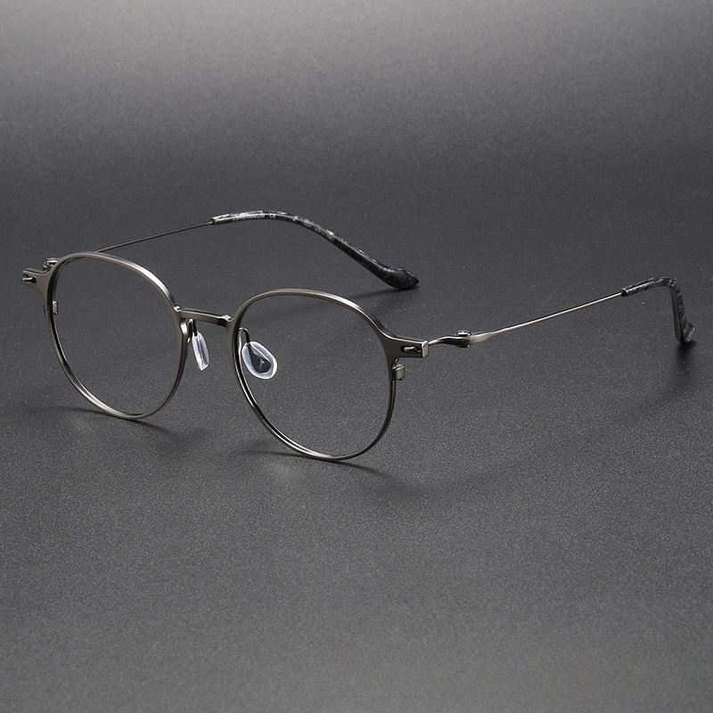 Solis Titanium Vintage Round Eyeglasses Frames