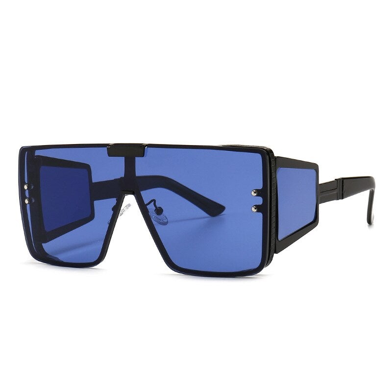 Square Oversized One Lens Sunglasses