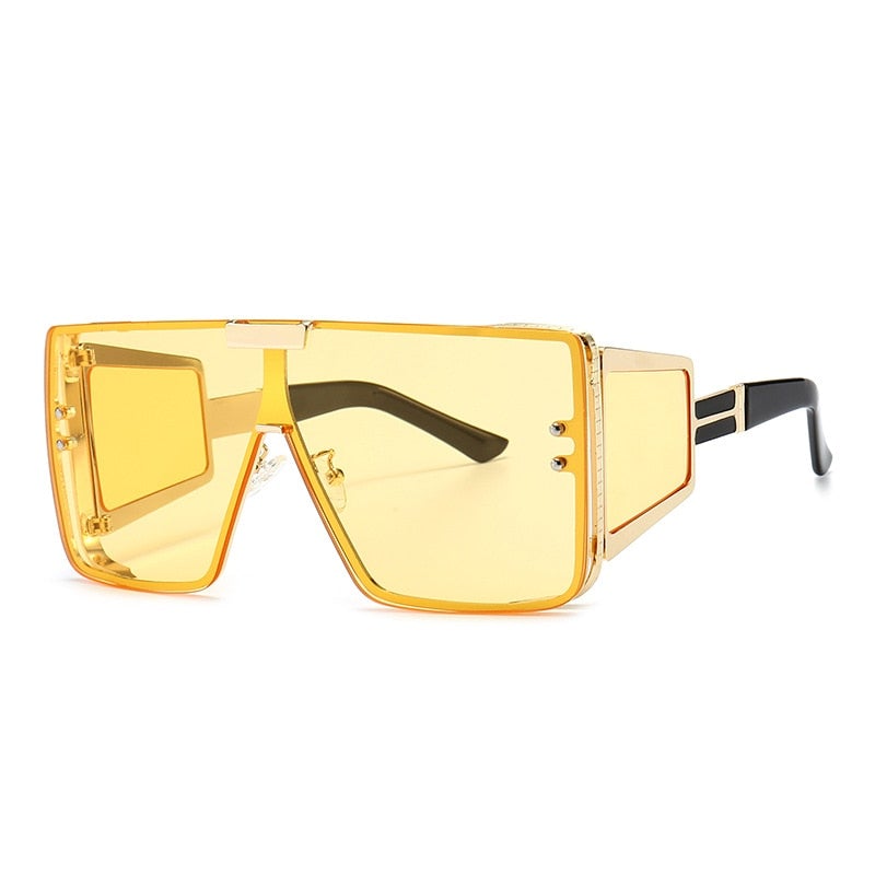 Square Oversized One Lens Sunglasses