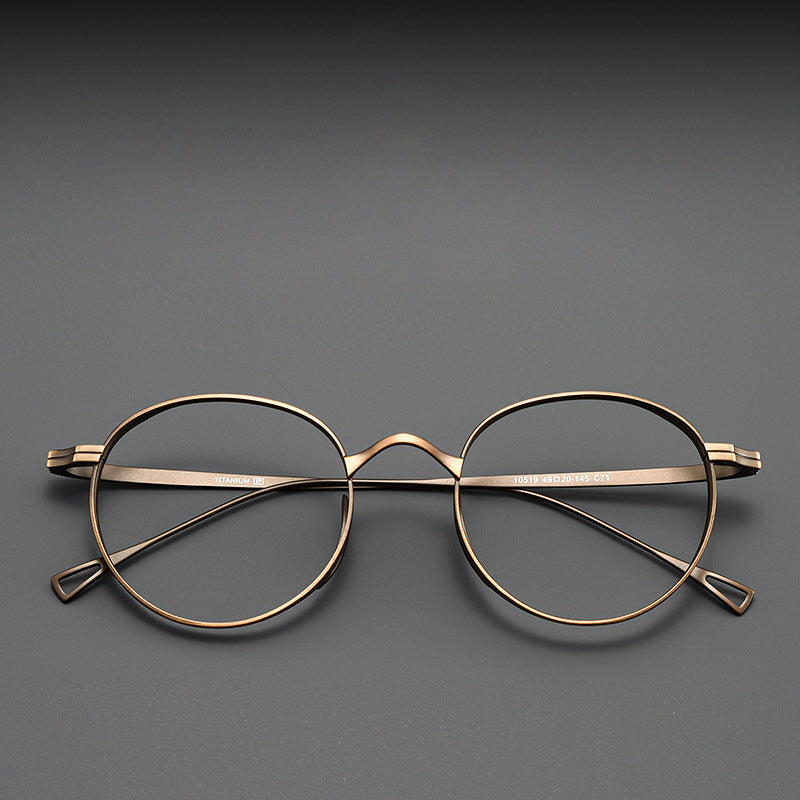 Kylar Titanium Vintage Round Eyeglasses Frames