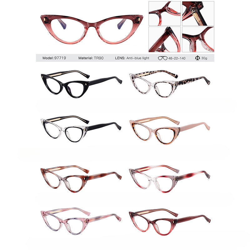 TR90 Cat Eye Glasses Frames 97719