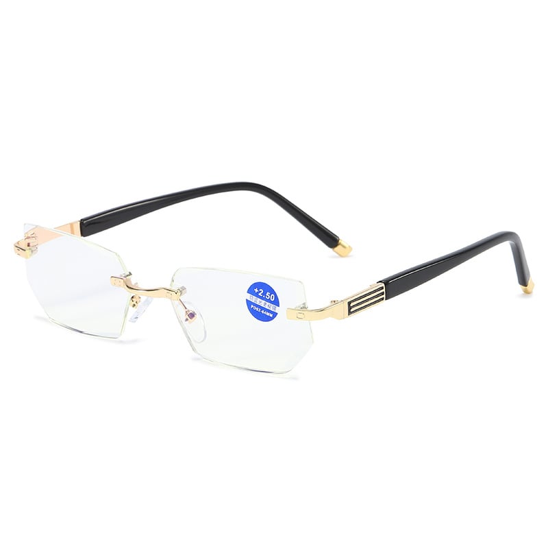 Anti-blue light metal presbyopia glasses