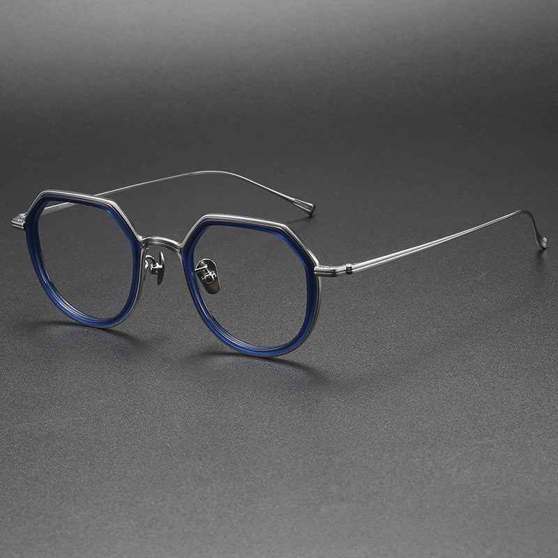 Orion Titanium Geometric Glasses Frame