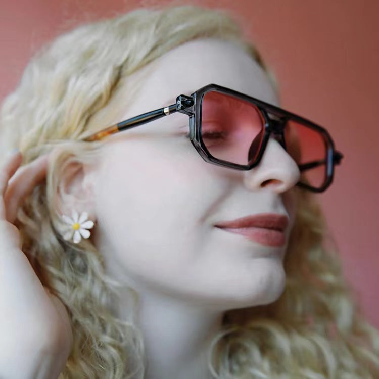 Fashion Retro Designer Square Sunglasses For Women Men