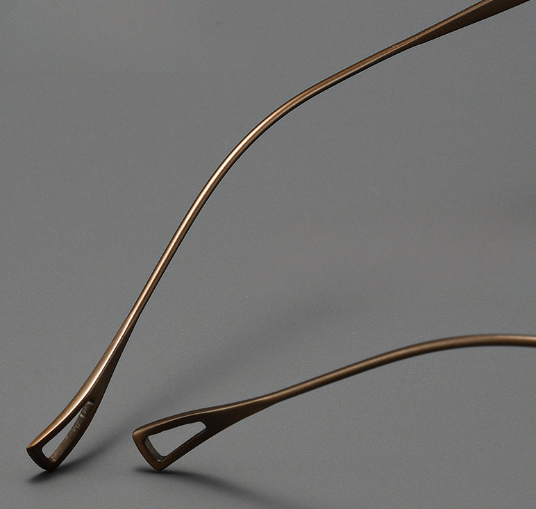 Kylar Titanium Vintage Round Eyeglasses Frames