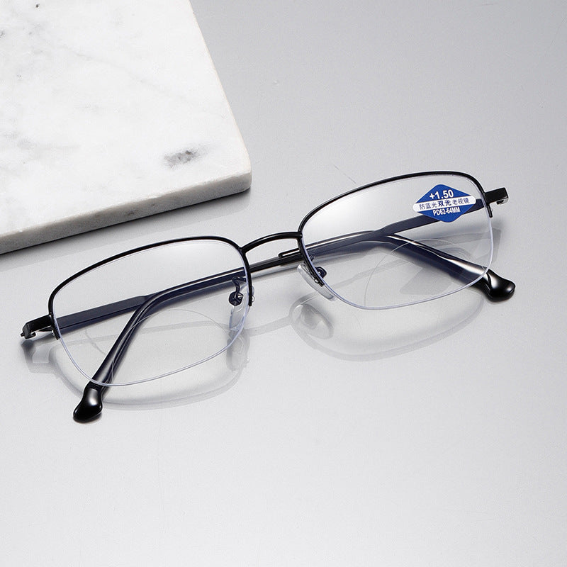 Bifocal reading glasses
