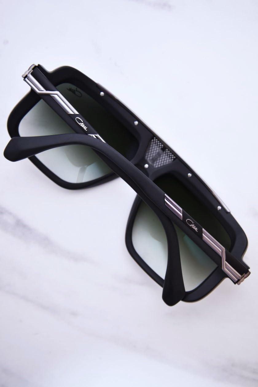 Men's Matt Black Gunmetal/Green Gradient 59mm