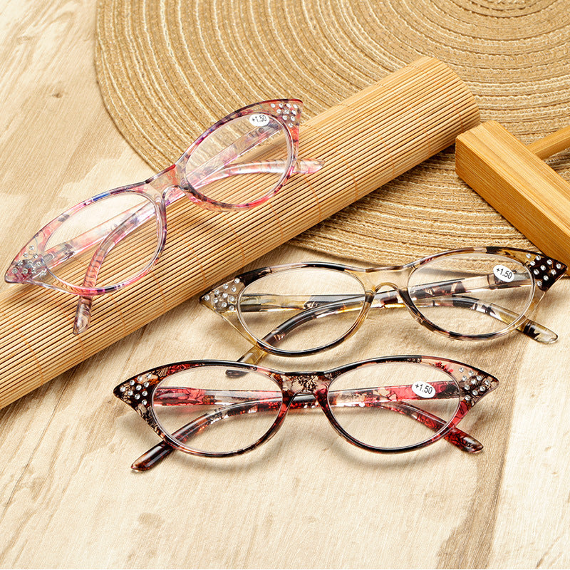 Cat-eye anti-blue light presbyopic glasses