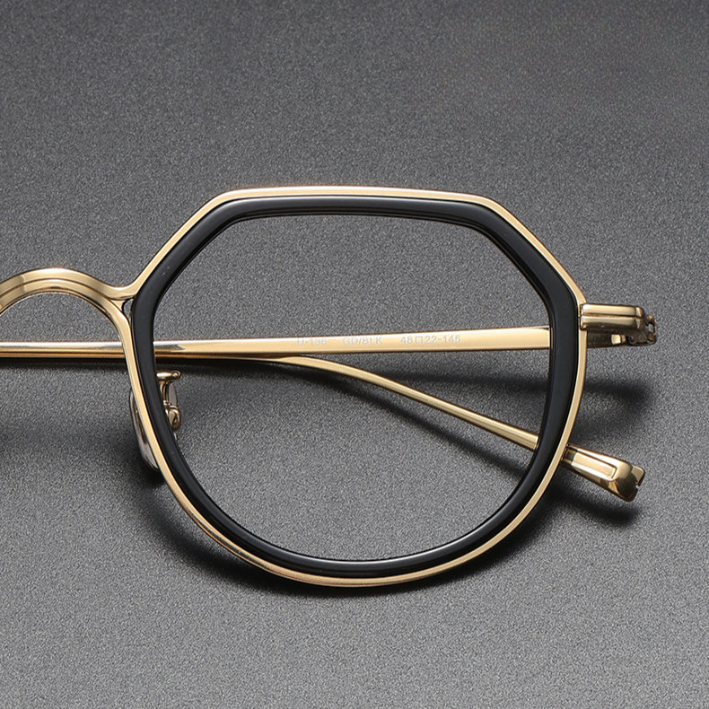 Orion Titanium Geometric Glasses Frame