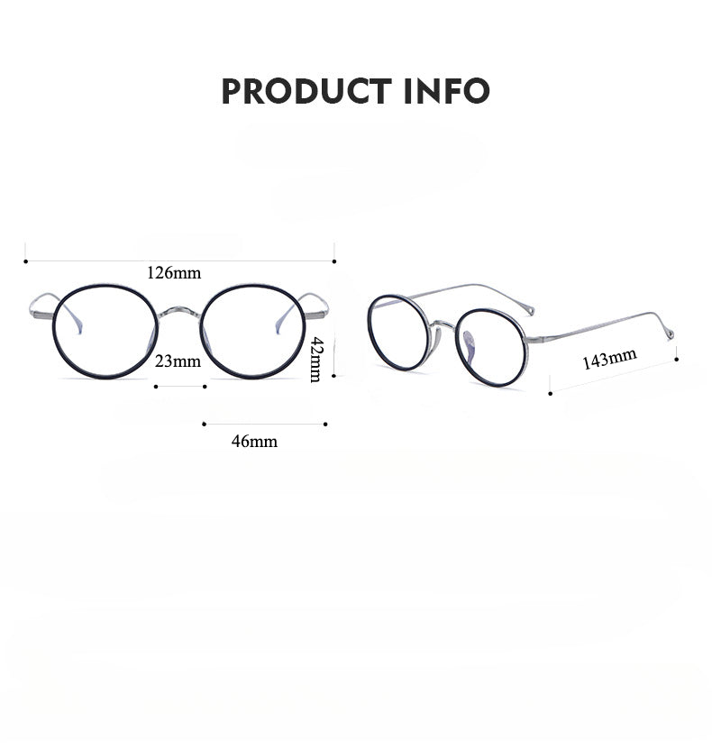 Titanium Round Glasses Frame kmn7307