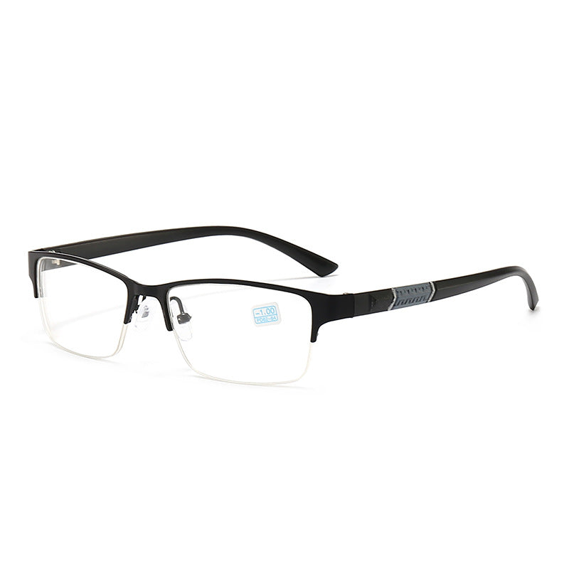 Metal alloy half frame reading glasses