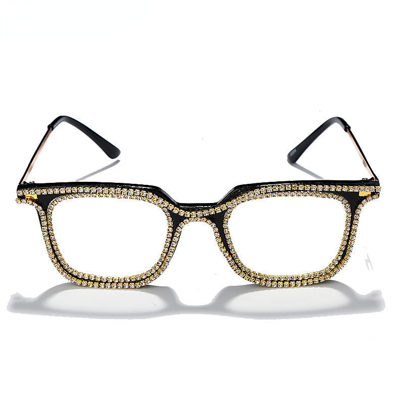 Luxury Rhinestone Frame Anti Blue Light Glasses