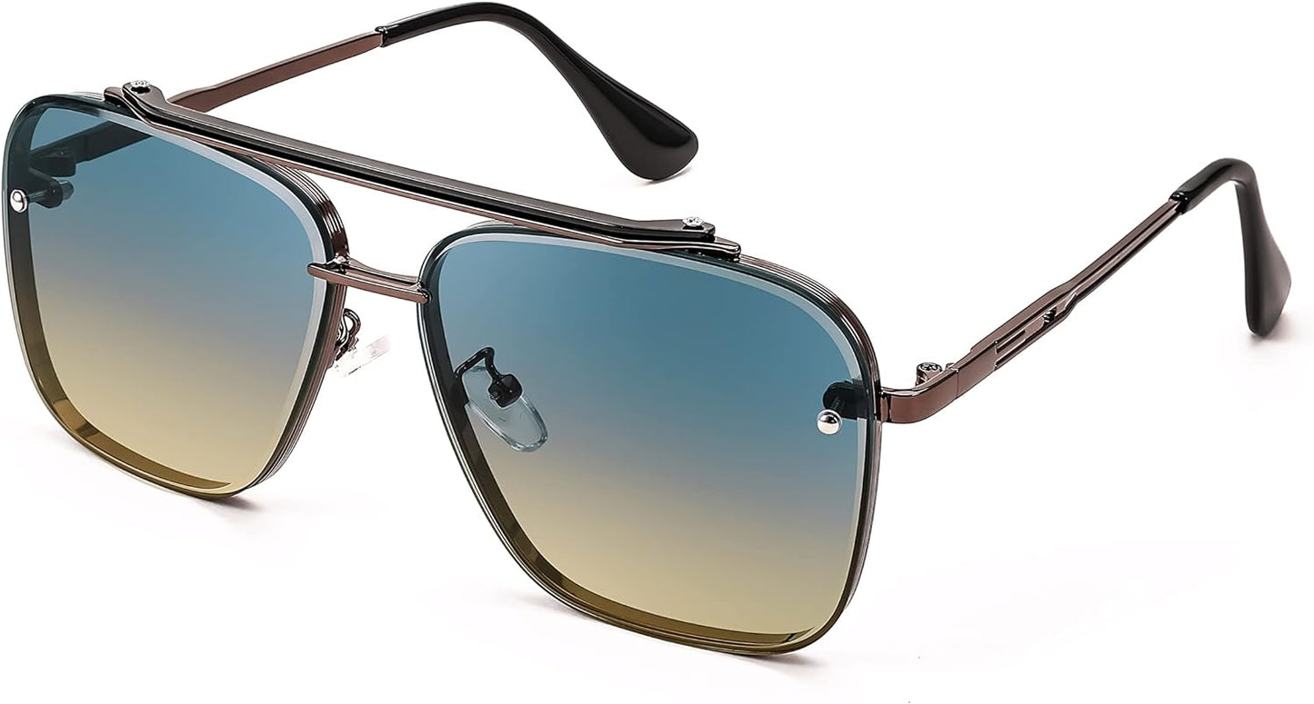 Fashion Square Pilot Sunglasses