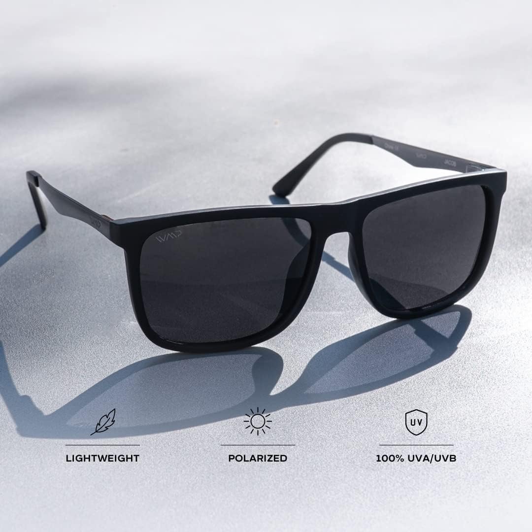 Eyehoo Polarized Flat Top Square Mens Sunglasses